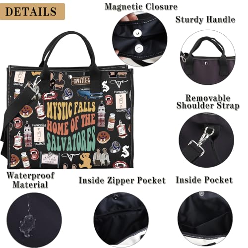 Bolsa Tote de Lona Inspirada en Serie Vampire TV miniatura 5