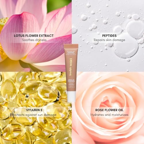 Image of indē wild Dewy Lip Balm | Hydrating & Plumping | Lasts 8+ hours | Nude & Non-Sticky | With Natural Desi Ghee, Peptides, Hyaluronic Acid & Shea Butter | Korean Formulation