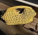 newbagggyy BAGS Women's Spring Summer Fashion Handheld Straw Woven Handbag Box Bags Knit Clutch (Yellow, One Size)