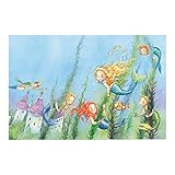 Papel pintado no tejido - Matilda la princesa sirena - Mural ancho