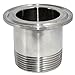 1.5" DN40 Sanitary Male Threaded Pipe Fitting to TRI CLAMP (OD 64mm) Ferrule 304