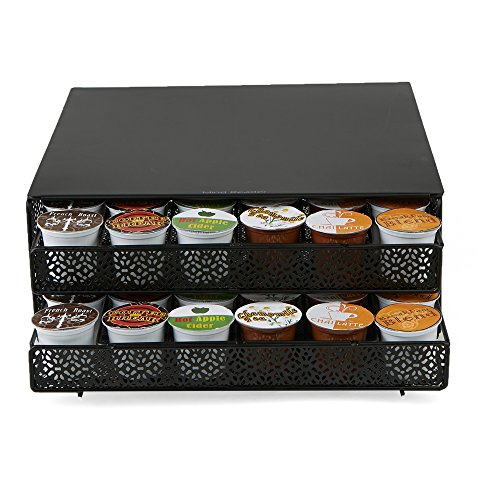 Mind Reader Storage Drawer Coffee Pod Holder, 72 Capacity, Black #TOP7