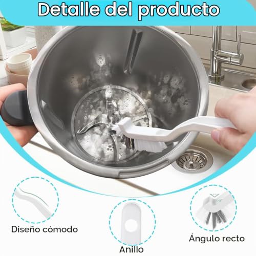 Miniatura 3 de Aoevuir 3 Cepillos De Limpieza Para Ollas Y Cuchillas De Mezcla Compatible Con Tm5 Tm6 Tm31 Tm21