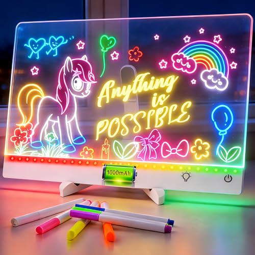 Tableau d'affichage LED pour ne plus oublier vos tâches grâce au feutre 7 couleurs