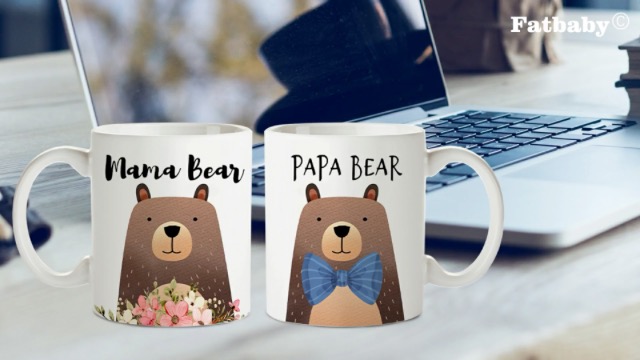 Fatbaby Mama Bear and Papa Bear Coffee Mugs miniatura 7