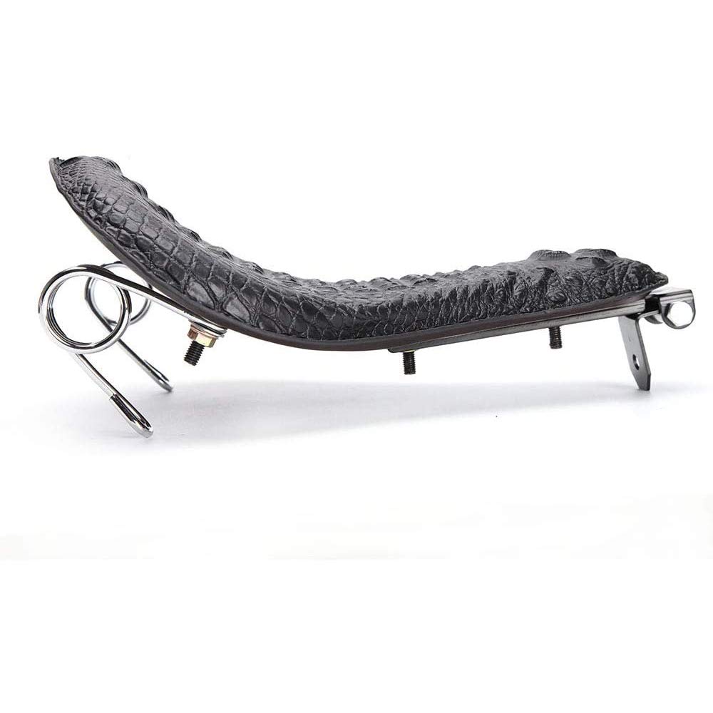 Asiento acolchado para motocicleta, soporte para moto, accesorio de modificación, cojín de cocodrilo para Sportster Bobber Chopper