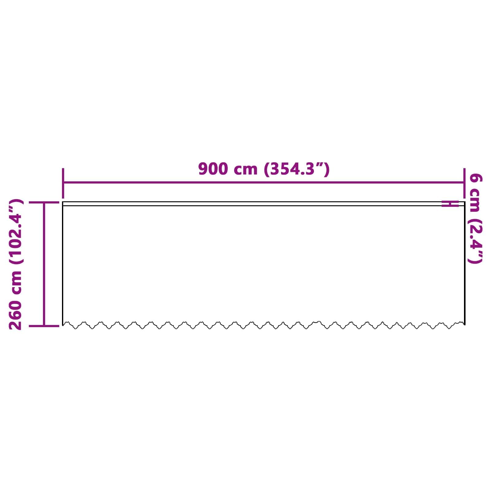 Cortina de encaje floral blanco, 260 x 900 cm, poliéster, protección visual transparente, cortina para salón, dormitorio