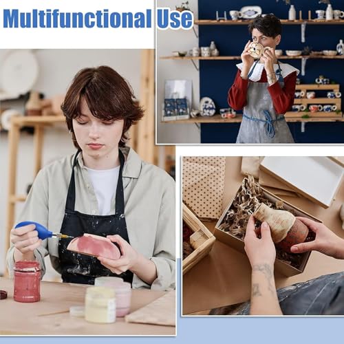 Altsuceser 108Pcs Pottery Tools with Slip Trailer Bottle, Pottery Precision Applicator Glaze Applicator Bottles for Clay with Assorted Fine Tip Replacement Filling Funnel Applicator Sets - Thumbnail 4