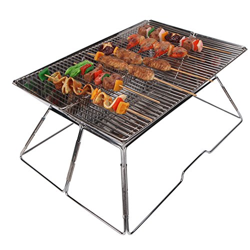 yodo Large Portable Folding Tailgate Grill Charcoal Grill for Camping Roadtrip Backpacking Party