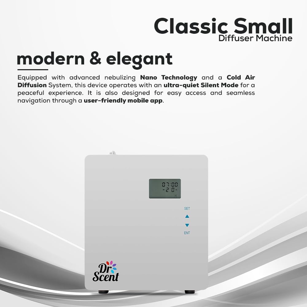 Dr Scent Breeze of Joy Dr Scent Essential Oil Classic Small Diffuser Fragrance Machine-White