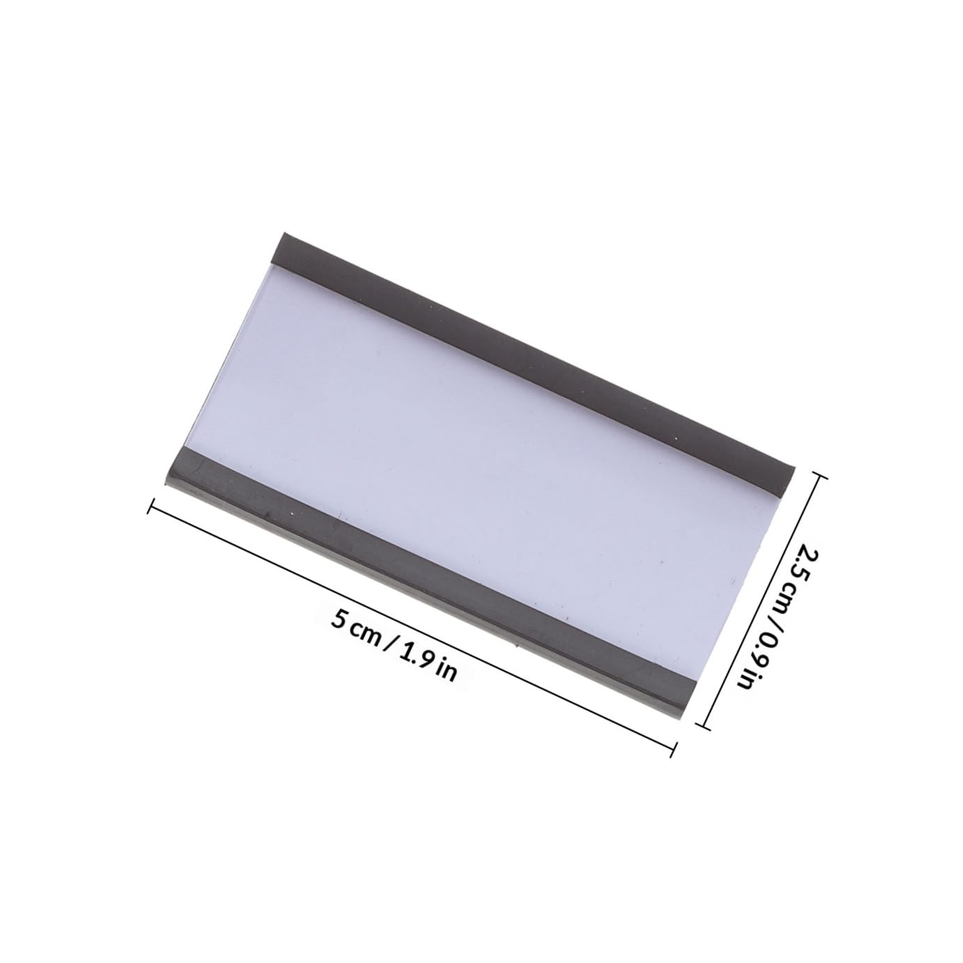 Clip Magnetico per Cartellini Prezzo 50 Pezzi Nero per Scaffali | Carta Sostituibile, Uso Industriale e Display Prezzo, Installazione Pratica