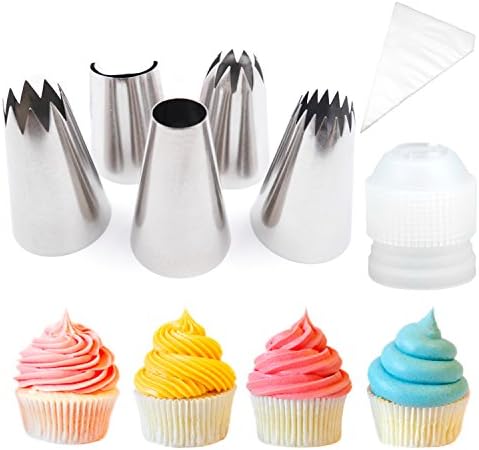 Pridebit Cupcake Decorating Tips Extra Large Piping Icing Tips