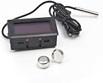 5PCS Numérique LCD Réfrigérateur de réservoir de poisson Thermomètre Température de l'eau Thermome Waterproof Sonde