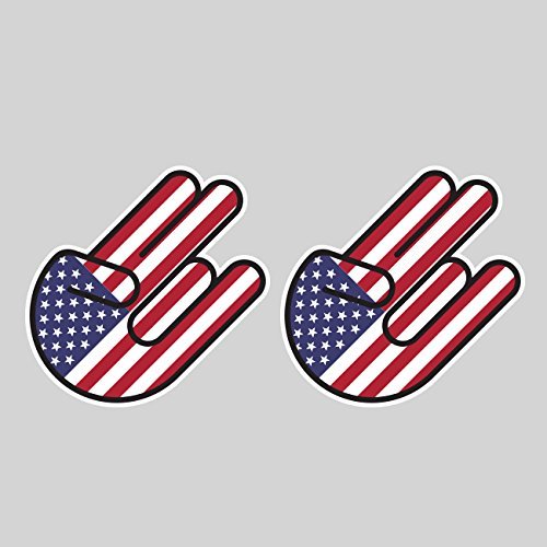 Two Pack American Shocker Stickers Vinyl Decal Sticker USA US America Made in USA