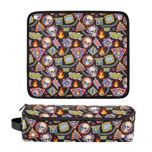 Bolsa de viaje para herramientas de cabello y tapete resistente al calor con cierre para planchas y rizadores miniatura 3