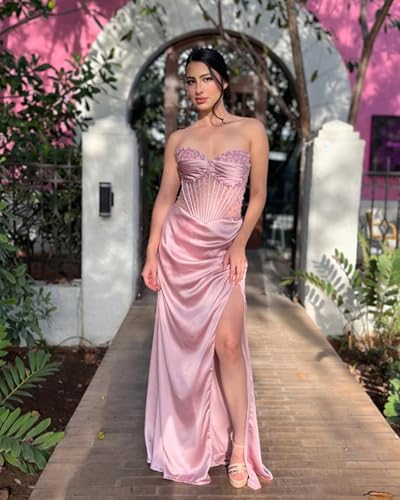 Sequin Prom Dresses for Women 2025 Corset Sparkly Formal Evening Dress Strapless Mermaid Evening Party Gowns ACE1803