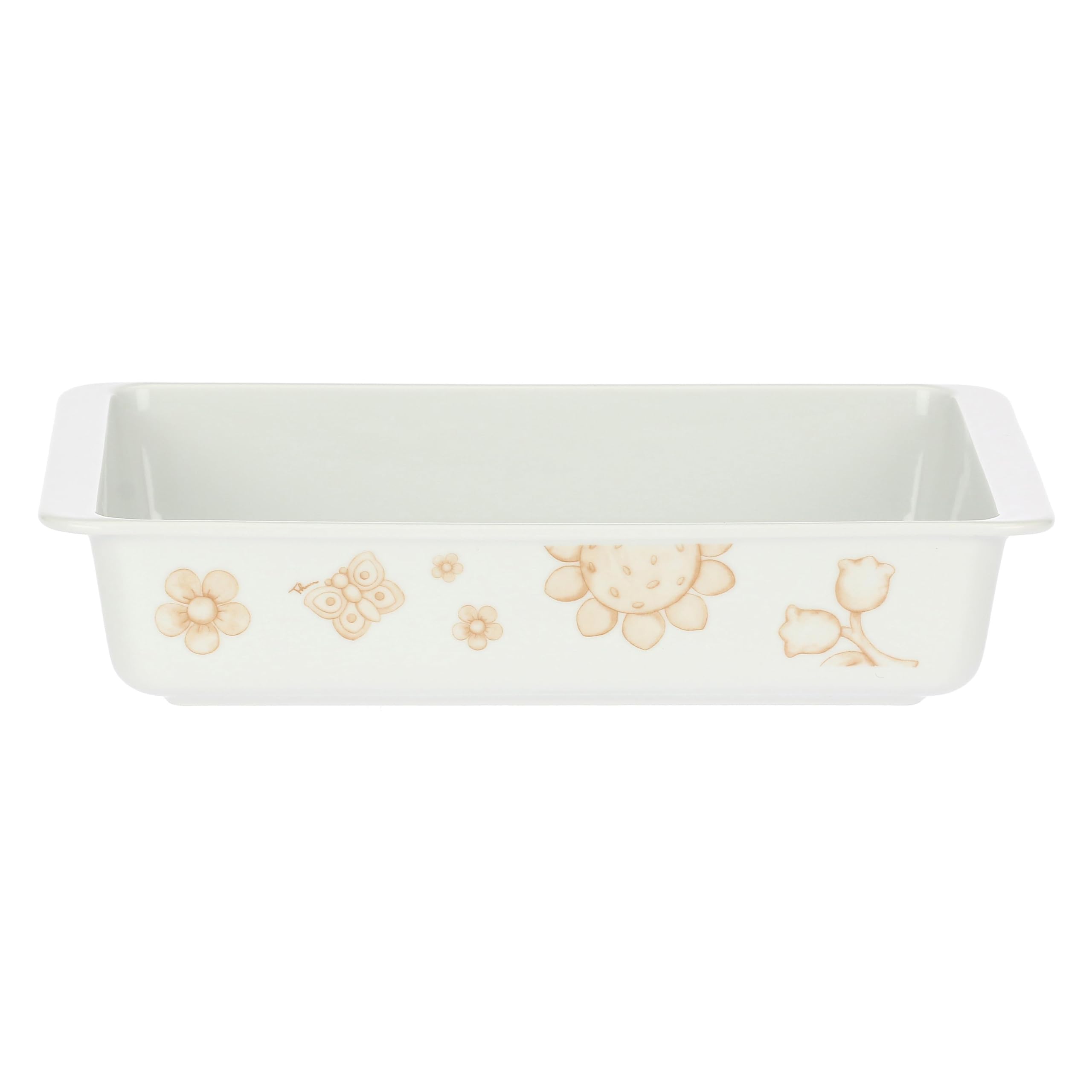 Thun - Pirofila rettangolare in porcellana, 32 x 22.5 cm, altezza 6.5 cm, collezione Happy Elegance