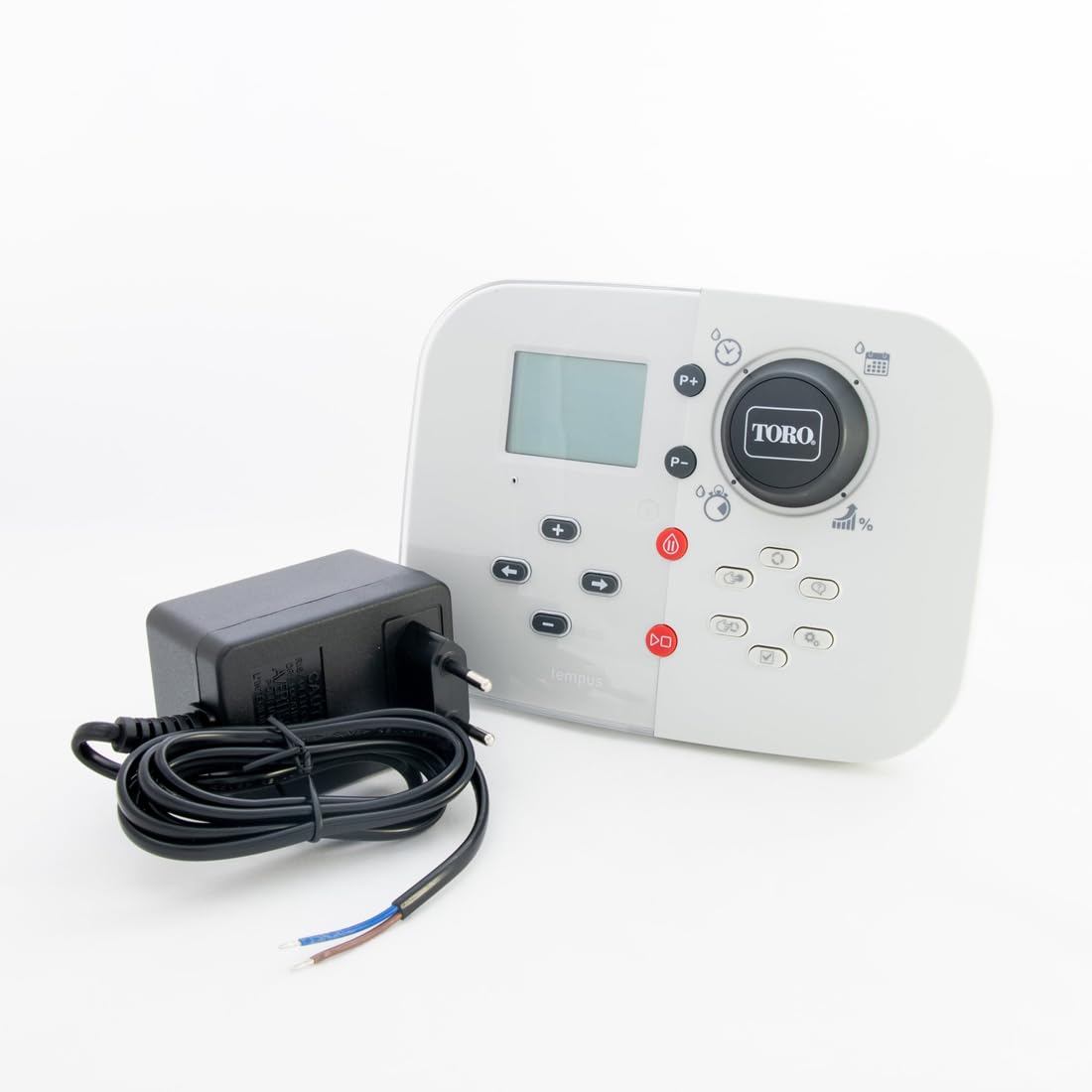 GNCGarden Programmeur d'irrigation Toro Tempus 4 Saisons Intérieur 220V – Minuterie d'arrosage automatique | Contrôleur d'irrigation Série Tempus de taureau Économie d'eau | Programmeur d'arrosage