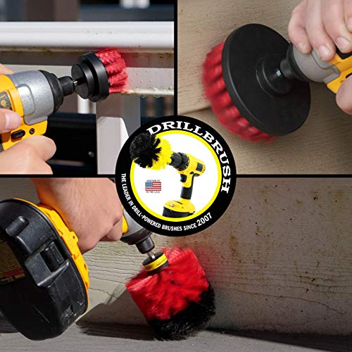 image for Drill Power Heavy Duty Stiff Bristle Scrub Brush Cleaning Kit – Conc