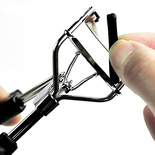 Leline's Eyelash Curler Refill Pads, 6pcs Rubber Replacement Pads for Standard Eyelash Curler (Black)