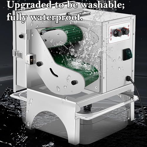 Cortadora comercial de cebollín 200W con cinta transportadora miniatura 4
