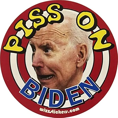 SIGNCHAT Joe Biden Target Toilet Urinal (Piss On Biden) by Wizzstickers Metal Sign 12x12 inch Cover