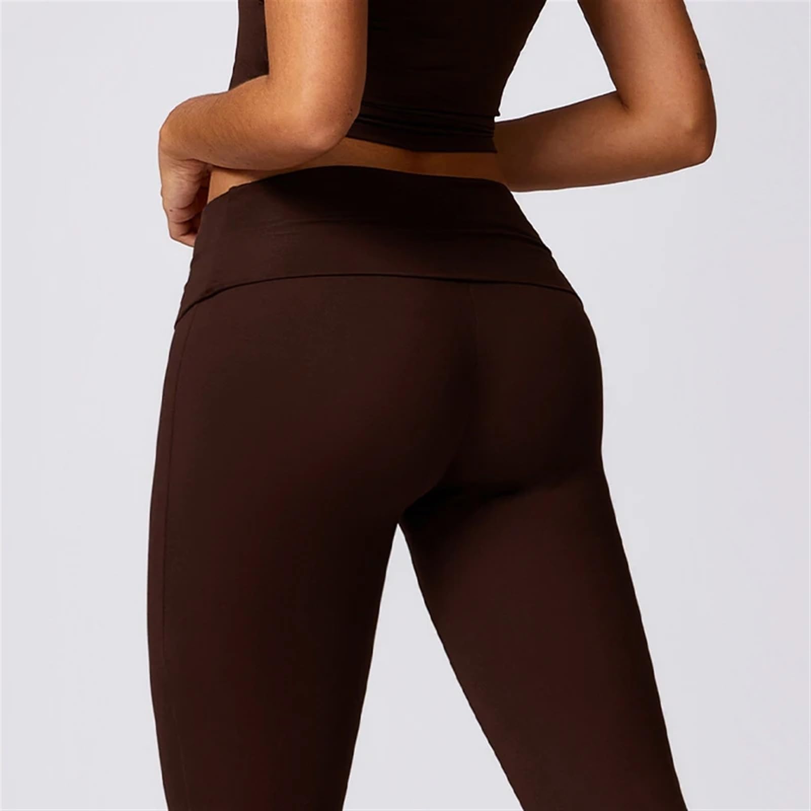 Leggings da Yoga in Palestra, a Vita Alta, da Ballo, a Zampa d'elefante, Push-up, ad Asciugatura Rapida, Pantaloni Sportivi Svasati da Donna(Gray,XL)