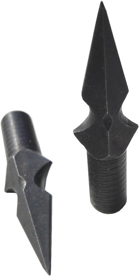 Archery Glue-On Field Arrow Points 215 Grain Alloy Steel Arrowheads Stable Vintage Arrow Tips for Hunting Shooting Target Arrow Accessory