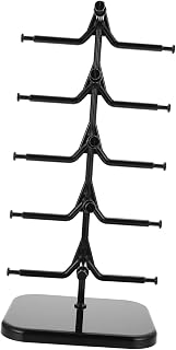 VALICLUD Soporte para Gafas de Sol de Plástico con Base Estable y Organizador Multifuncional para Exhibición de Anteojos para y Tiendas Capacidad para Varios Tipos de Gafas Color Negro