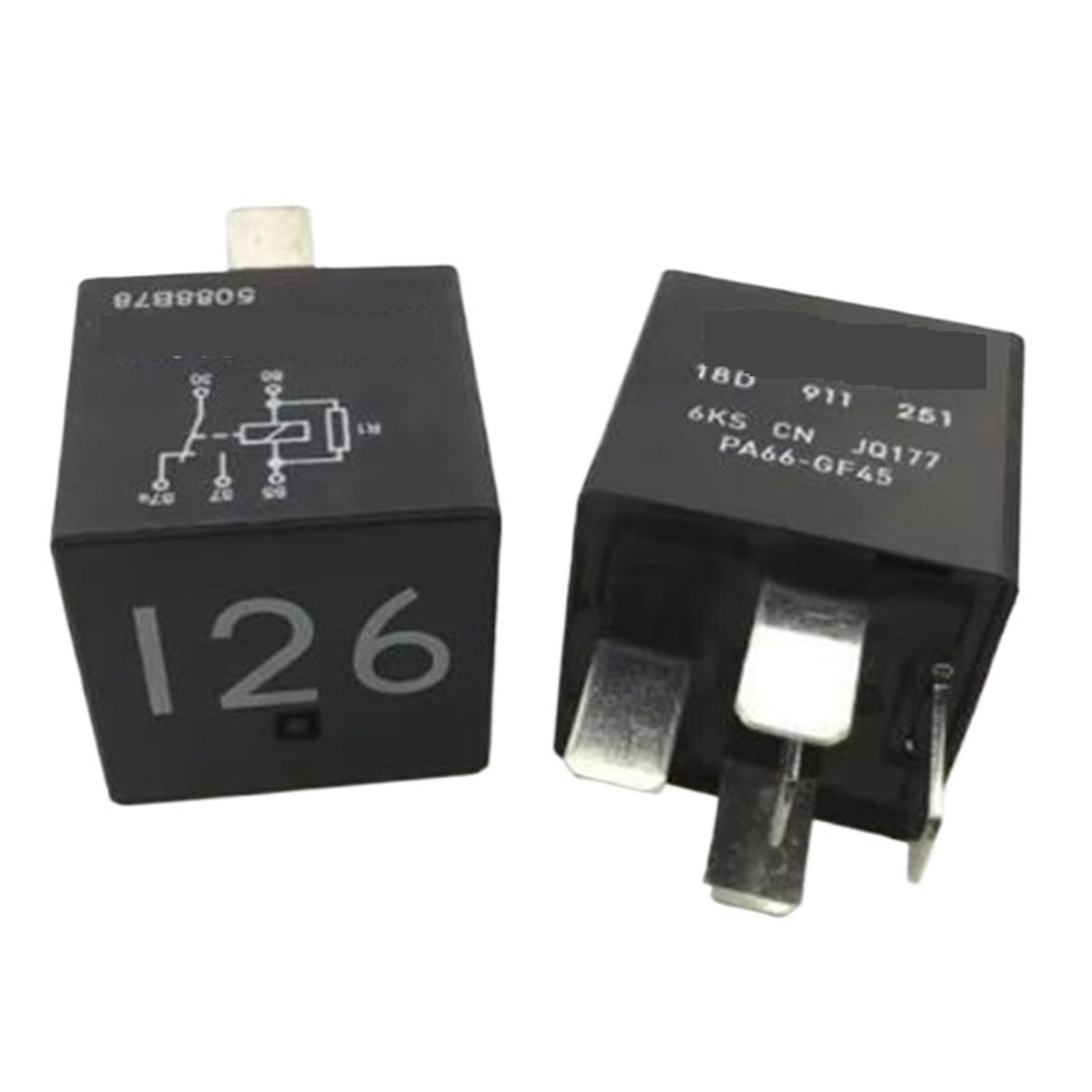 Relais 12V PA66-GF45 haute résistance thermique JQ177 boîtier renforcé