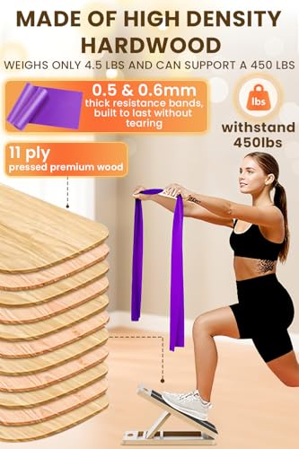 Image of Wooden Slant Board for Calf Streching Physical Therapy Equipment