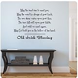 Old Irish Blessing Wall Decal Sticker Art Mural Home Décor Quote