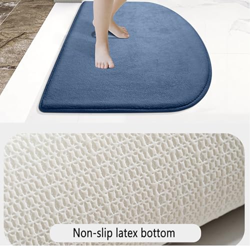 Tapis de bain mousse à mémoire de forme rectangulaire marron - 6