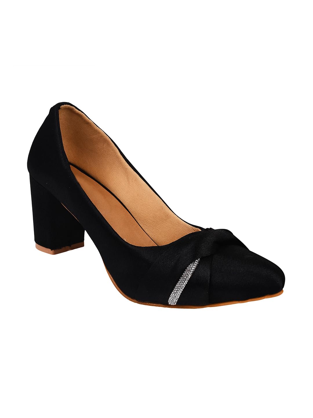 Selfiee Chunky Heel Bellies Womens Fashion Pointed Block Heel Pump Shoes for Party and Formal Occasions (B0CNX6WVH1) Amazon Price History, Amazon Price Tracker