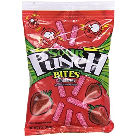 Sour Punch Bites, Strikin' Strawberry, 5 oz Cover