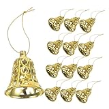 Décoration élégante pour arbre de noël : rehaussez votre beauté avec ces pendentifs en forme de cloches pour arbre de noël, ajoutant du charme aux rassemblements de vacances et faisant de votre arbre la pièce maîtresse des ornements de décoration de noël, cloche artisanale, cloche en métal