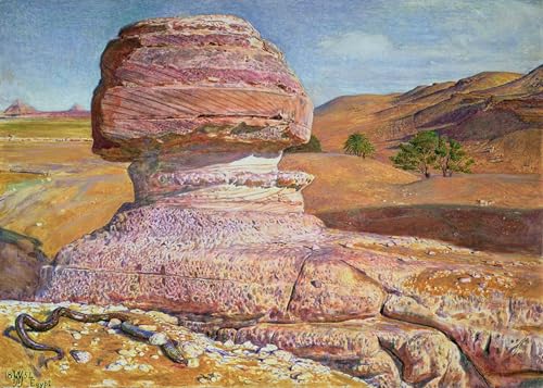 Tableau Le Sphinx de Gizeh William Holman Hunt reproduction d'art de prestige 60x90cm