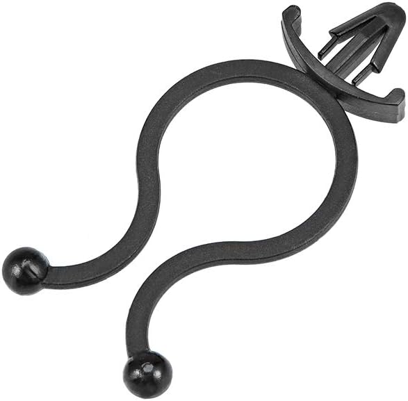 uxcell Twist Lock Cable Wire Ties Nylon U Shape Save Place 10mm Dia Black 100pcs