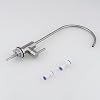 Ibergrif M22301A Drinking Water Filter Kitchen Tap,304 Stainless Steel Modern Single Lever Home Water Filter Faucet for UK, 360° Swivel, Reverse Osmosis Faucet with 2 Tap Adapter, Silver