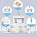 100 Pieces ID Laminating Pouches with 100PCS Clips Government-Size Card Laminating Pouches ID Card Laminating Badges Badge Laminating Pouches with Hole for Work Permits Pass Cards Student ID Cards