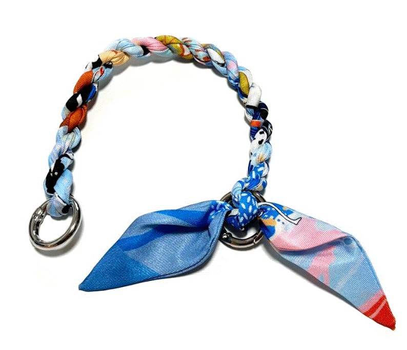 バッグ用ストラップ ハンドル ショルダー 持ち手 スカーフ エブリン ブリッドアブラック チャーム アクセサリー