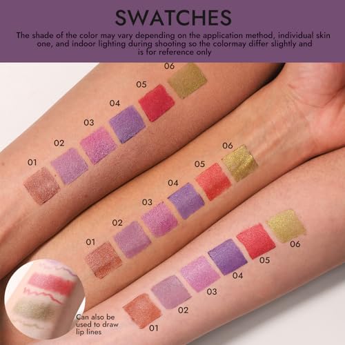 Delineador de ojos lápiz y sombra crema metálica 2 pcs miniatura 4