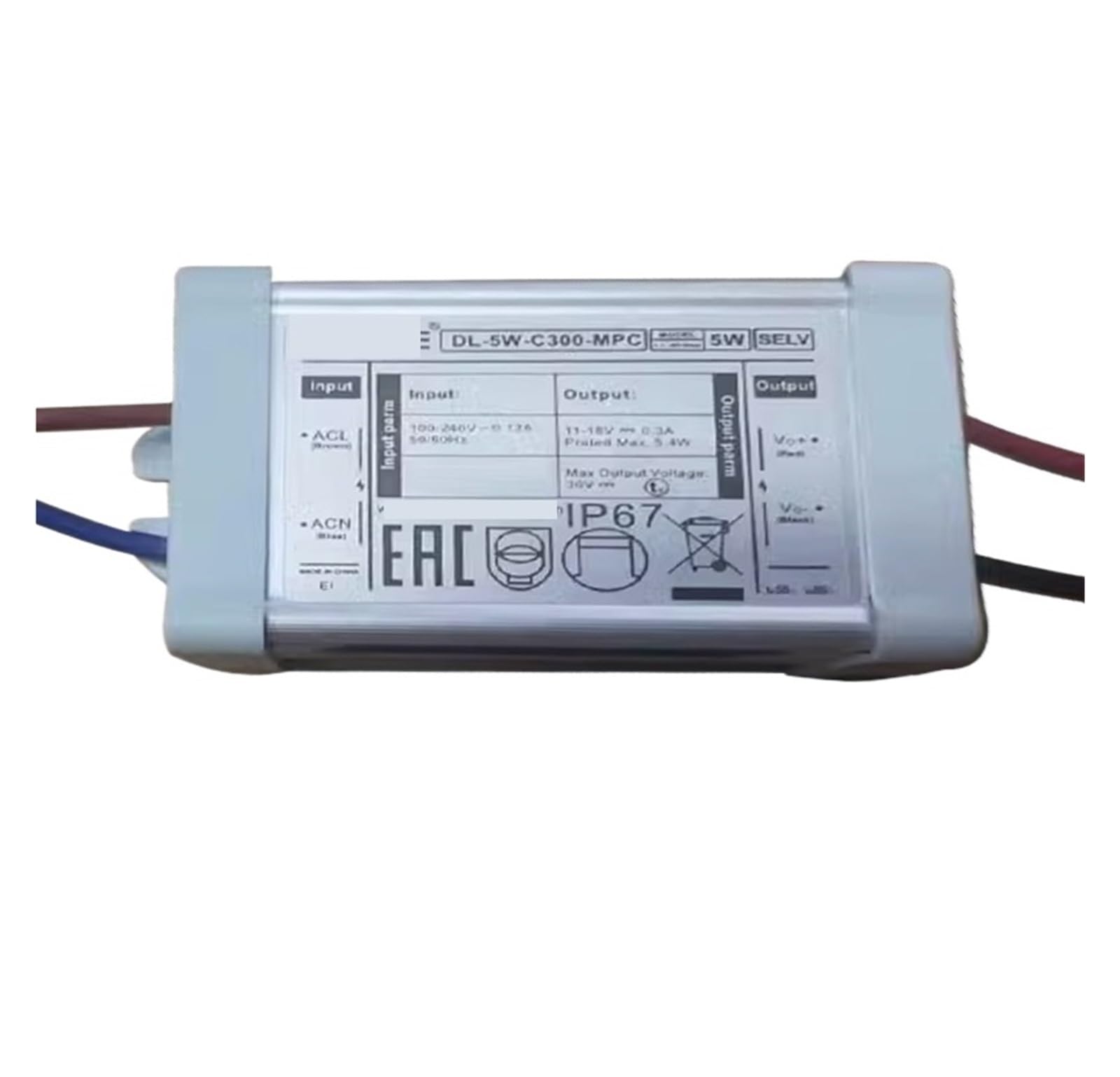 Redresseur à Courant Constant 5W anti-scintillement pour projecteur LED