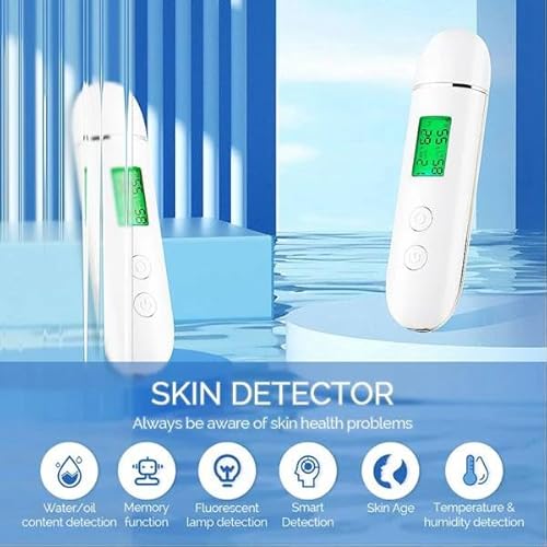 Gokelomg Hauttester, Gesichtshautfeuchtigkeits- und Ölgehalt, Hautanalysator, Hautwasser, Wangen, Elastische Haut, Alterstest, Messgerät, Wirkstoffdetektor