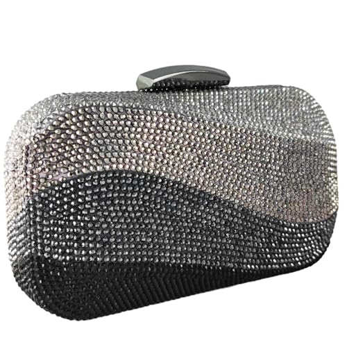Image of Boutique De FGG Mini Rhinestone Clutch Purses for Women Formal, Luxury Crystal Clutch Evening Handbags, Party Dinner Purse