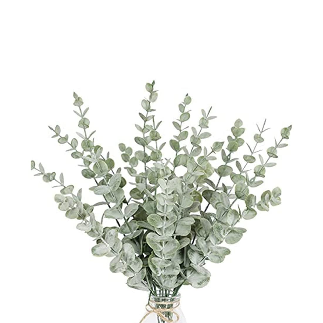 CTRLZS 18 Pieces of Eucalyptus Stems Artificial Eucalyptus Leaf Stems True Gray Leaf Branches