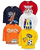 Kuchipoo Boys Regular Fit Cotton T-Shirts (KUC-TSHRT-256, 2-3 Years, Multi-Colored)