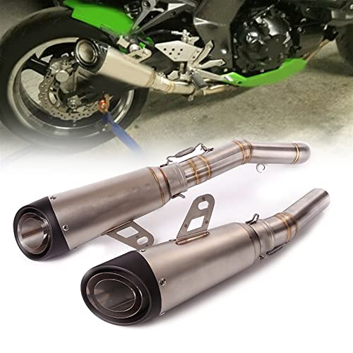Tuyau d'échappement complet 51mm avec réduction de bruit et raccord double pour Kawasaki Z1000