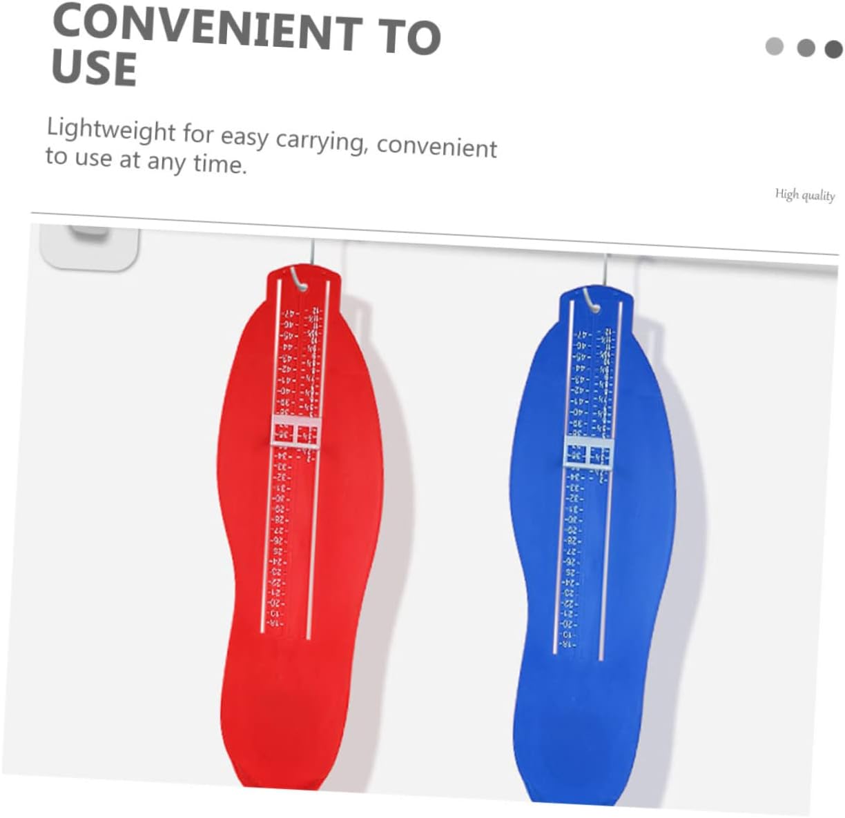 Veemoon Foot Measuring Device for Adults and Kids 3-Piece Shoe Size Measurer Accurate Foot Gauge Tool for Shoe Fitting and Shopping