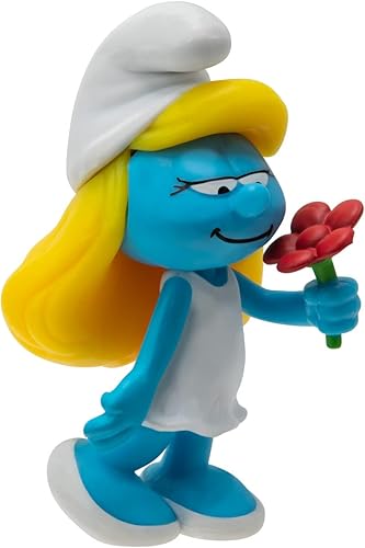 Miniatura 11 de The Smurfs Paquete de 10 figuras clásicas del 40 aniversario – Cuenta con pitufina de 2 pulgadas, gruñón, codicioso, papá pitufo, cerebro, fuerte,